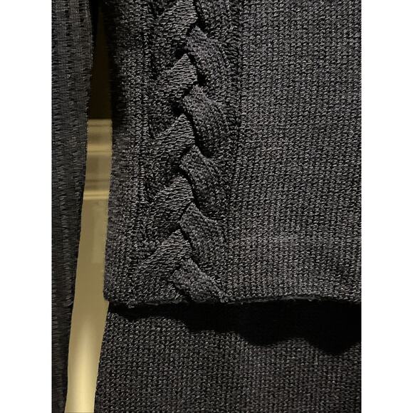 Vtg St John 2pc Skirt Suit Navy Braided Knit, Gold Button Front Jacket Size 0/2 - Picture 10 of 16